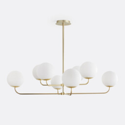 Moricio Opaline & Brass Ceiling Light - thumbnail 4