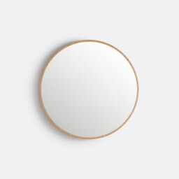 Iodus Round Mirror in Oak Veneer Ø60cm