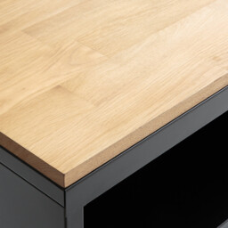 Hiba 2-Door, 2-Compartment Kitchen Cabinet - thumbnail 3