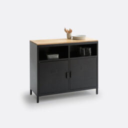 Hiba 2-Door, 2-Compartment Kitchen Cabinet - thumbnail 1