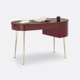 Topim Vintage Walnut Veneer Desk - thumbnail 4