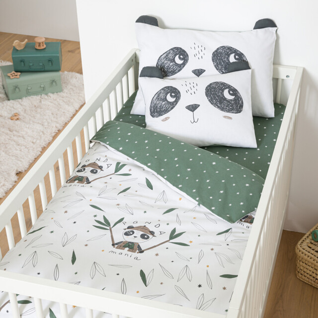 Panda Mania Baby Duvet Cover in Cotton - image 1