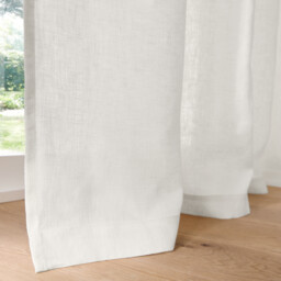 Onega Linen Light-Filtering Curtain For Wide Windows, with Pencil Pleat Header Or Wave Finish - thumbnail 3