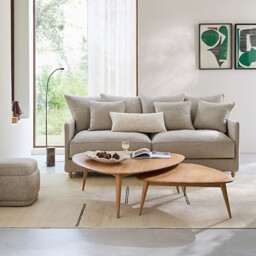 Théoleine Solid Oak Coffee Table, Small Model - thumbnail 2