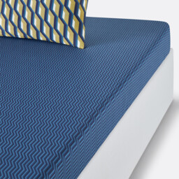 Milano Graphic Cotton Percale 200 Thread Count Fitted Sheet - thumbnail 1
