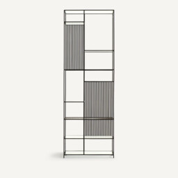 Rectiligne Metal & Glass Bookcase - thumbnail 3
