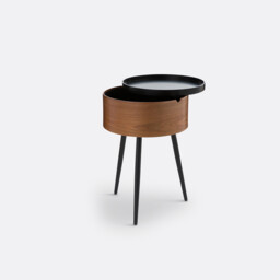 Orteo Walnut Veneer Bedside Table - thumbnail 3