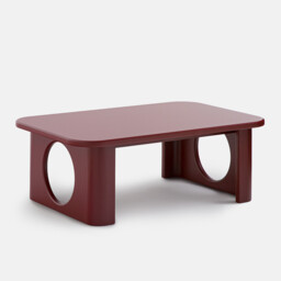 Morti Coffee Table with Carved Legs, Length 88cm