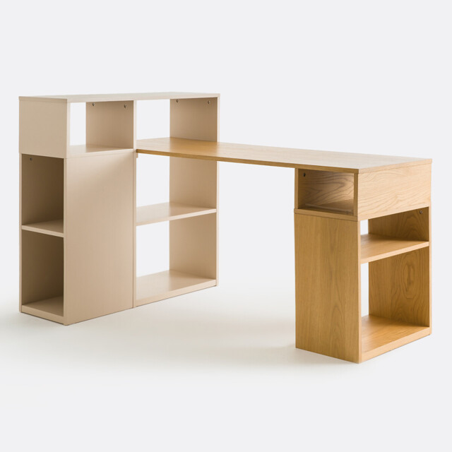 Biface Reversible Corner Desk with Storage - image 1