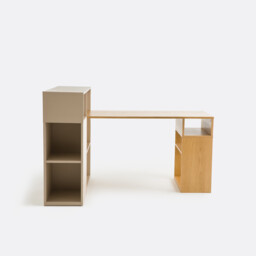 Biface Reversible Corner Desk with Storage - thumbnail 3