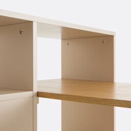 Biface Reversible Corner Desk with Storage - thumbnail 4