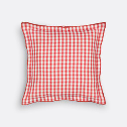 Cottage Cushion Cover in Gingham Check Cotton/Linen - thumbnail 1