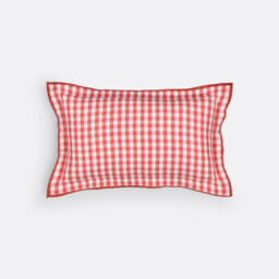 Cottage Cushion Cover in Gingham Check Cotton/Linen - thumbnail 4