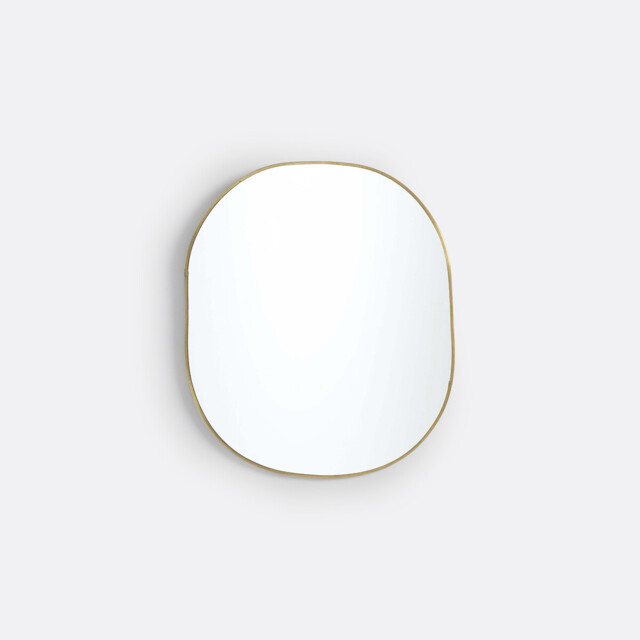 Uyova Oval Brass Mirror