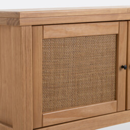 Gabin Pine & Rattan Sideboard - thumbnail 4