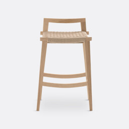 Kioto Solid Oak & Weaving Stool - thumbnail 3