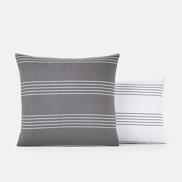 Horizon Striped Cotton Pillowcase - image 1