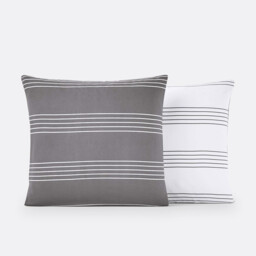 Horizon Striped Cotton Pillowcase - thumbnail 2