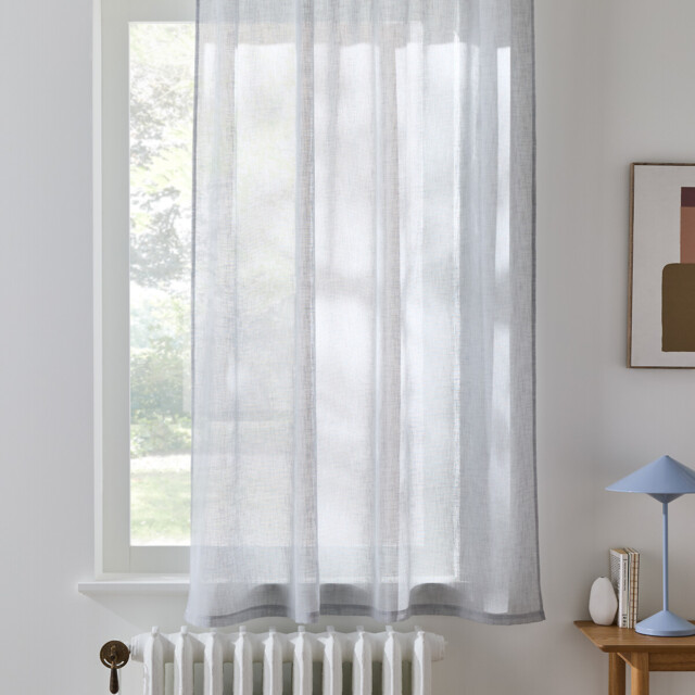 Nyong Radiator Voile Panel with Pencil Pleat and Wave