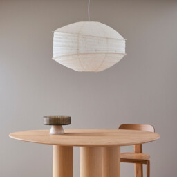 Nassah Pendant Light in Textured Paper, Diameter 68cm - thumbnail 3