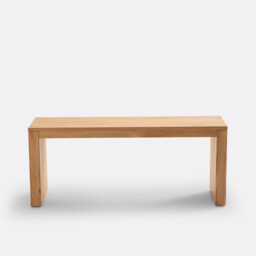 Vova 2-Seater Bench in Solid Oak - thumbnail 2