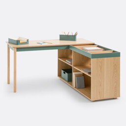 Lina Reversible Corner Desk with Storage