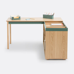 Lina Reversible Corner Desk with Storage - thumbnail 2