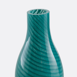 Marlia Striped Glass Vase, Height 14.3cm - thumbnail 3