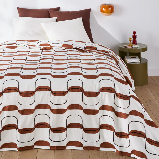 Nati Embroidered Cotton Bedspread - image 1
