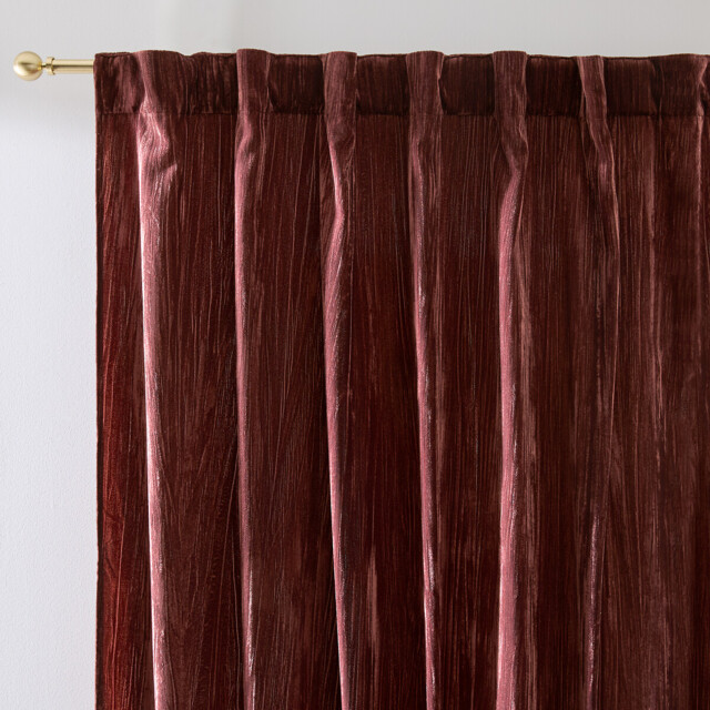 Susana Velvet Panne Curtain with Hidden Tabs - image 1