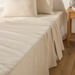 Marnie Flat Sheet in Washed Cotton/Linen - thumbnail 2
