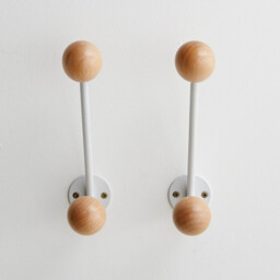 Set of 2 Agama Wall Double Coat Hooks - thumbnail 2