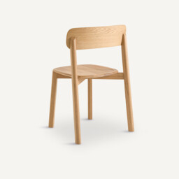 Batignolles Stackable Chair in Oak and Veneer, Designed By Emmanuel Gallina - thumbnail 4