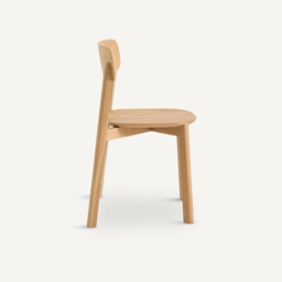 Batignolles Stackable Chair in Oak and Veneer, Designed By Emmanuel Gallina - thumbnail 3