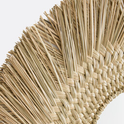 Loully 102xm Diameter Woven Grass Sunburst Mirror - thumbnail 4
