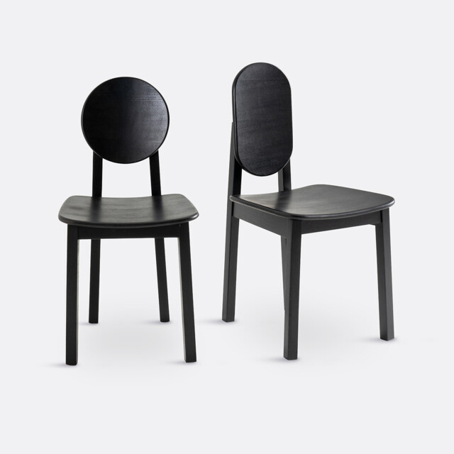 Set of 2 Tribal Ash Chairs - image 1