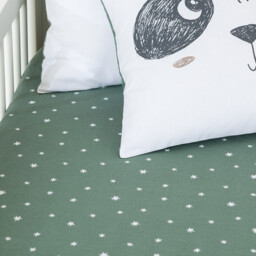Panda Mania Fitted Baby Sheet in Cotton - thumbnail 3