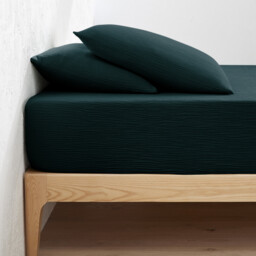 Kumla Plain Cotton Muslin Fitted Sheet with 30cm Flap - thumbnail 1