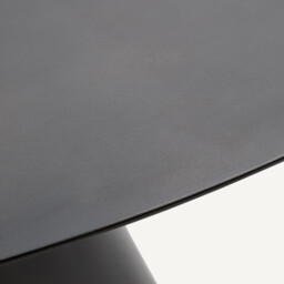 Mayra 120cm Diameter Aged-Effect Metal Table - thumbnail 3