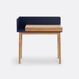 Graphy 1 Drawer Desk in Oak Veneer - thumbnail 3