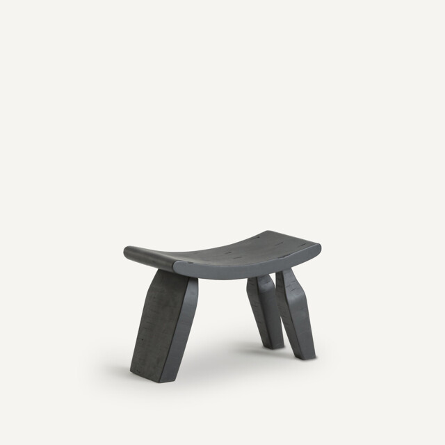Oreus Solid Mango Three-Legged Footstool - image 1