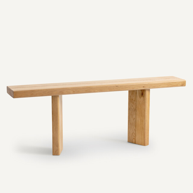 Olaga Console Table in Oak and Veneer - image 1