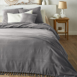 Nedo Fringed Cotton Bedspread - thumbnail 1