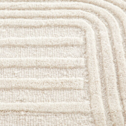 Melko 100% Wool Graphic Print Rug - thumbnail 4