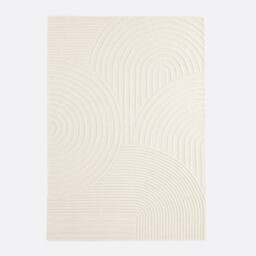 Melko 100% Wool Graphic Print Rug - thumbnail 2