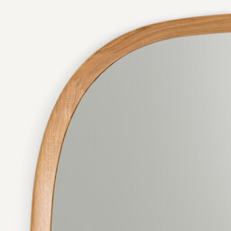 Orion Mirror in Organic Solid Oak and MDF H80cm - thumbnail 3