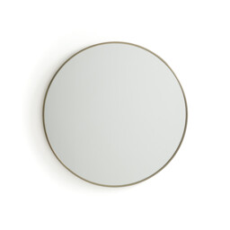 Caligone 80cm Diameter Aged Brass Round Mirror