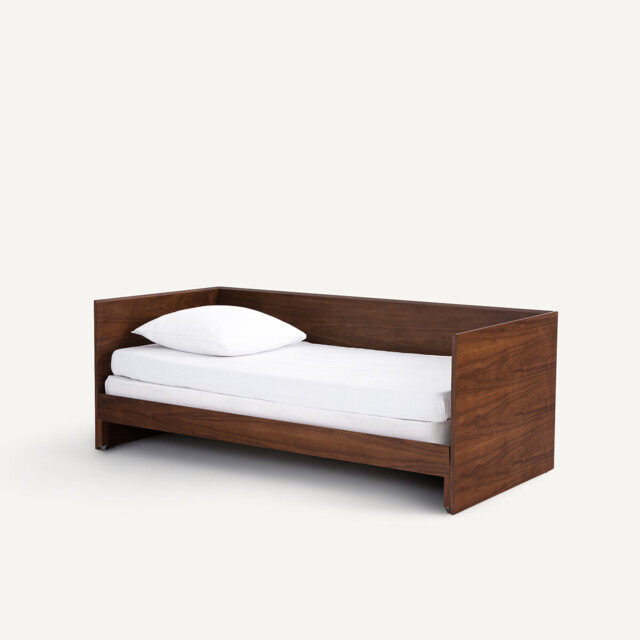 Working Walnut Veneered Pull Out Bed - image 1