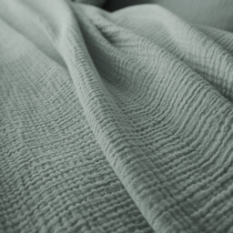 Kumla Plain Cotton Muslin Duvet Cover - thumbnail 4