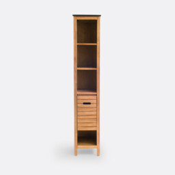 Saturne Acacia Bathroom Storage Column, 35cm - thumbnail 2